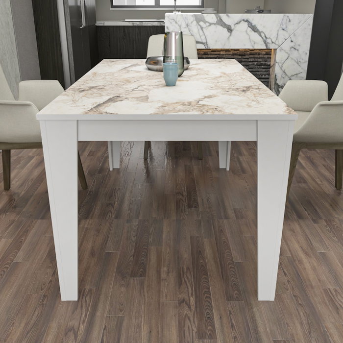 Hanah Home Mesa de Comedor Bud - Blanco Hanah Home Mesa de Comedor Bud - Blanco